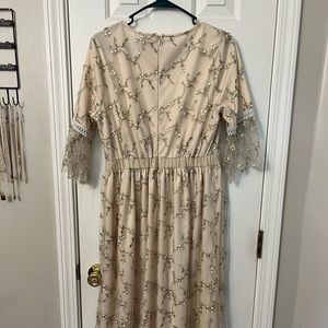 Never worn Polagram dress. Beautiful vintage vibe